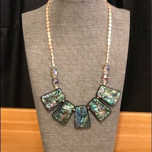 Abalone statement necklace